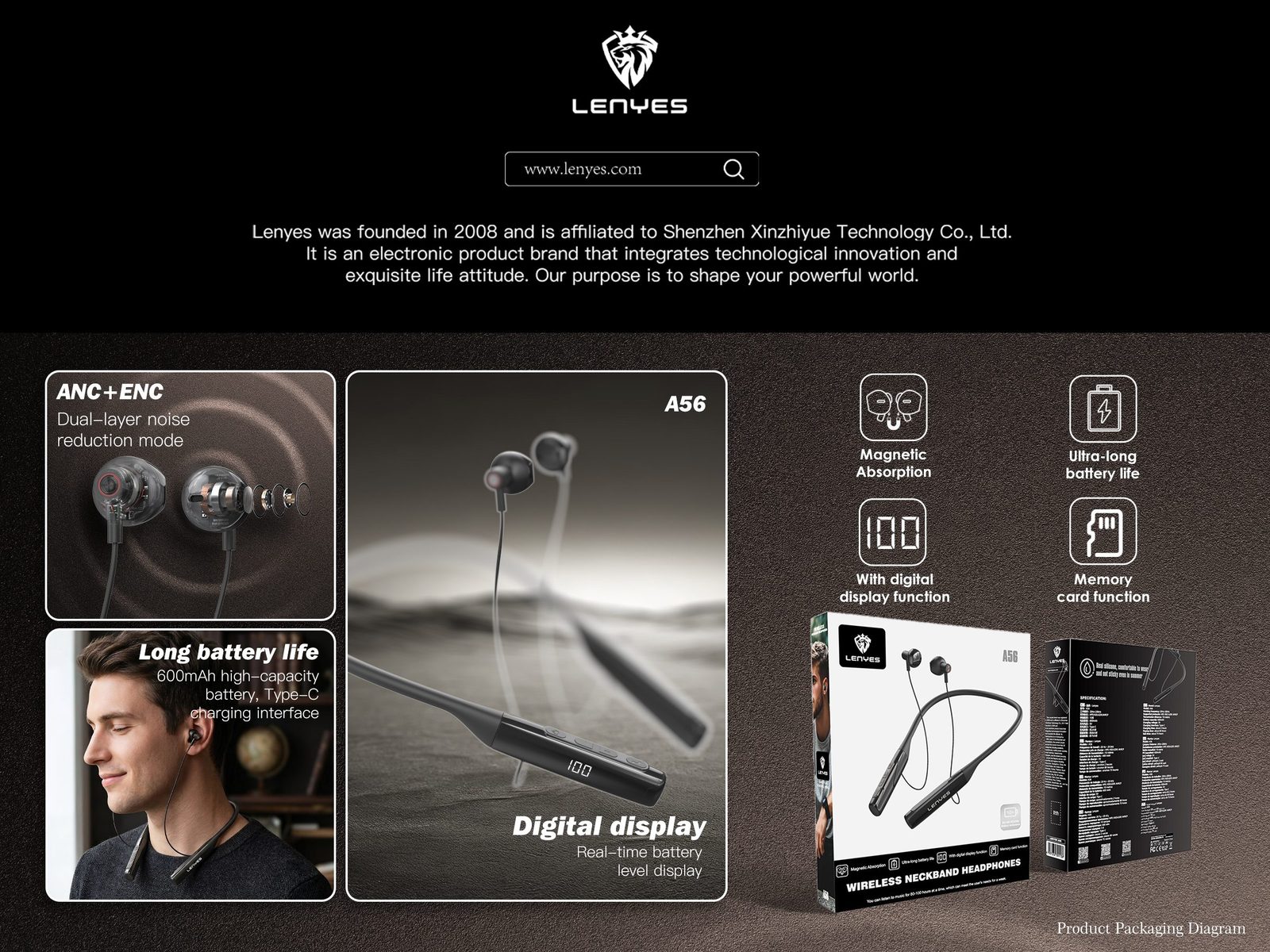 Lenyes A56 Auriculares TWS Inalámbricos vista 4