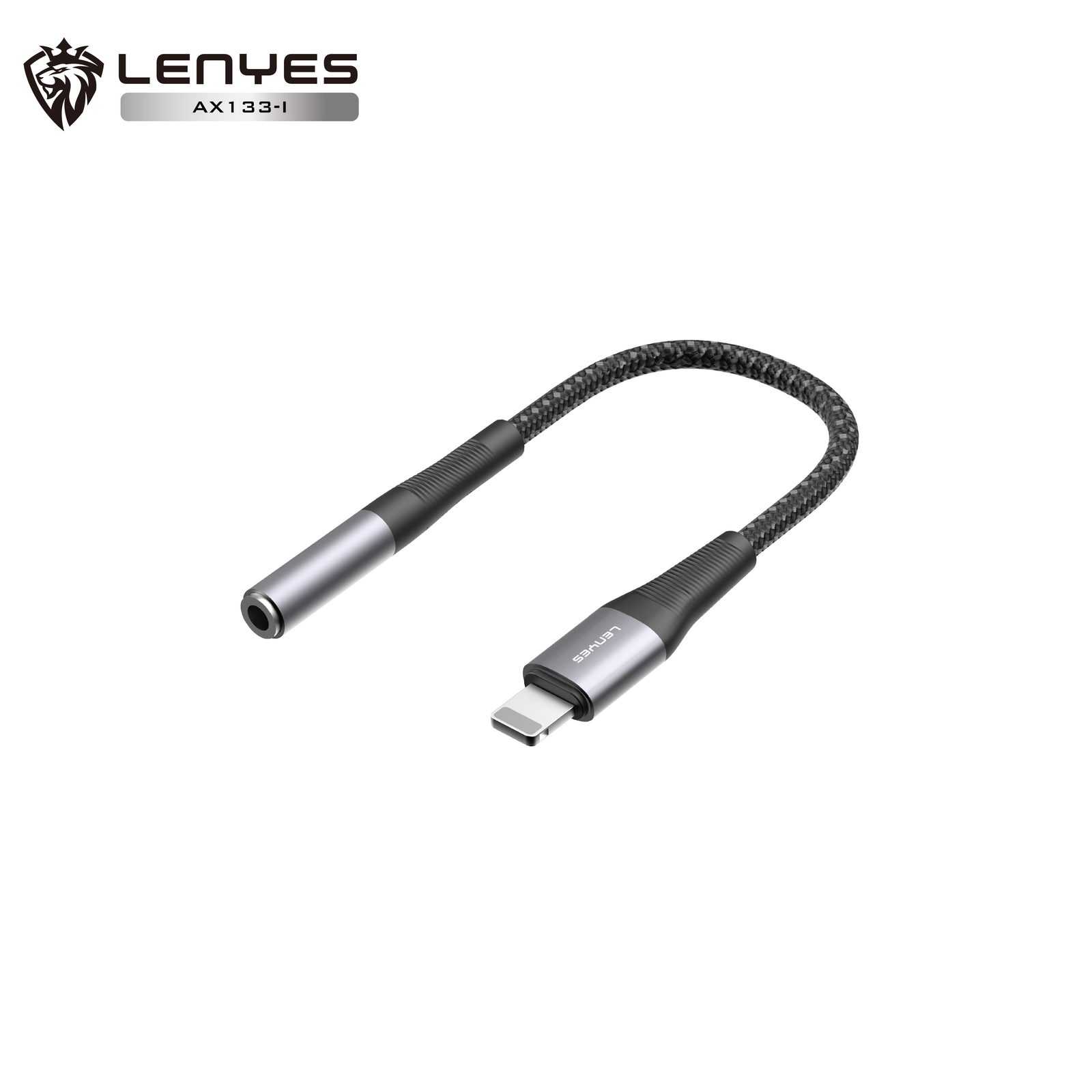 Adaptador Lenyes AX133 Lightning a Jack 3.5mm vista 1