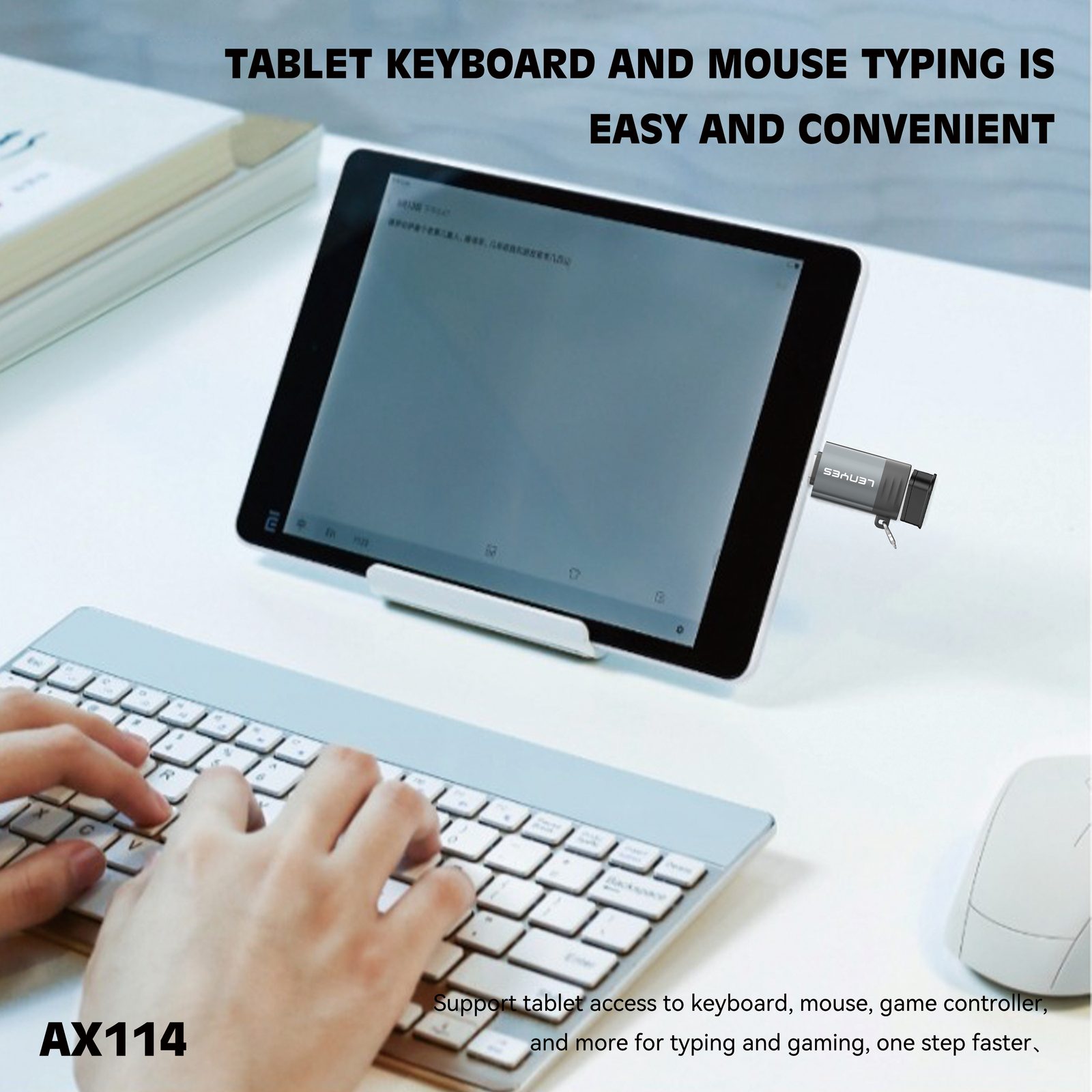Adaptador OTG Lenyes AX114 Micro USB/V8 vista 4