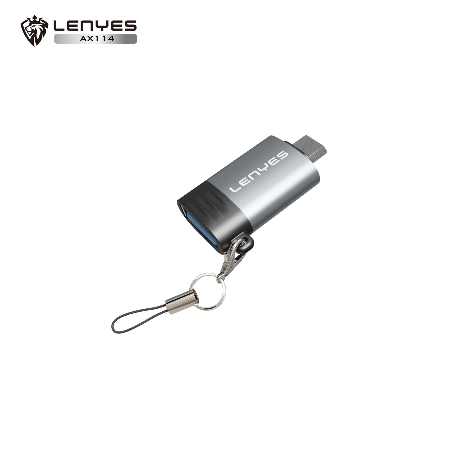 Adaptador OTG Lenyes AX114 Micro USB/V8 vista 6