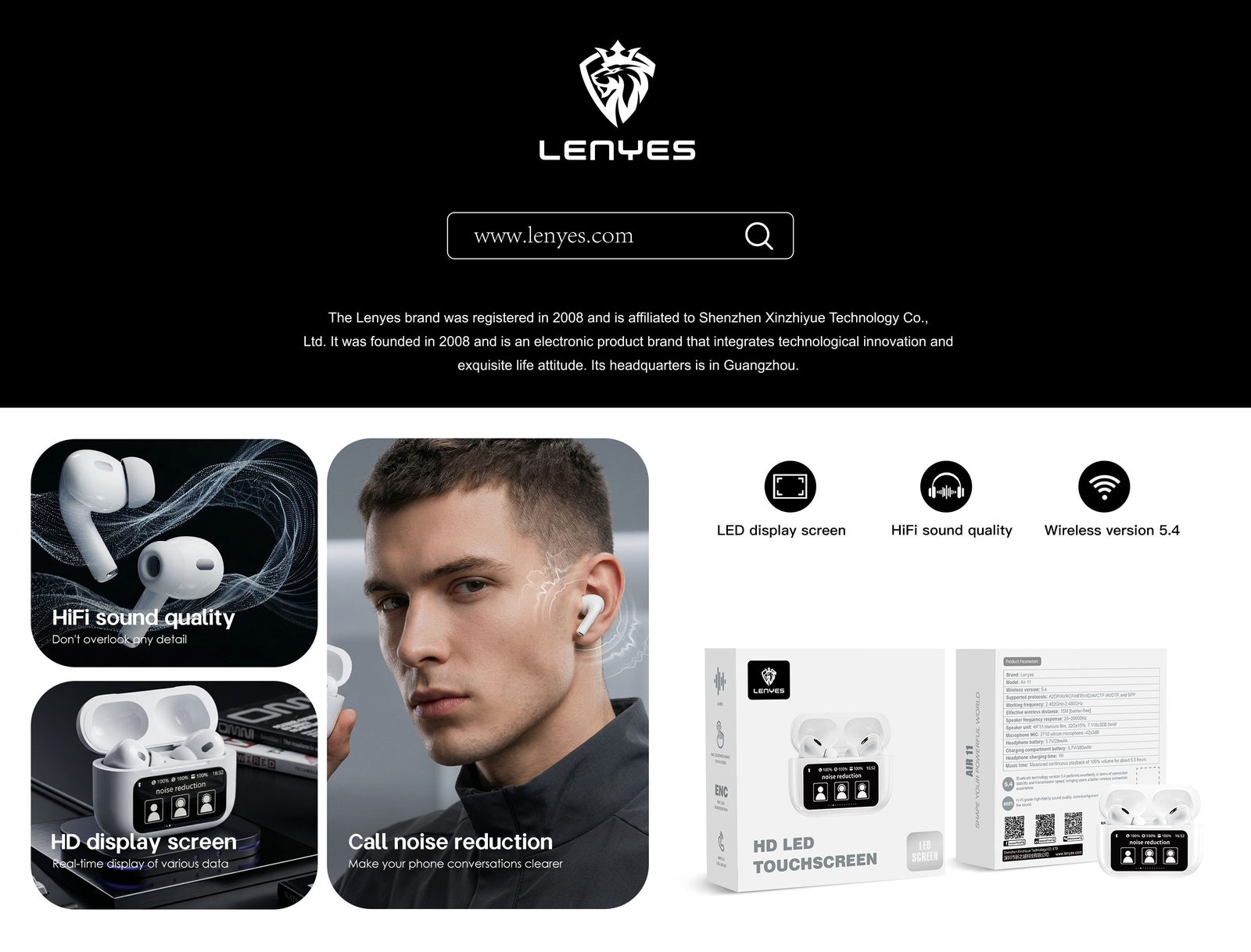 Lenyes AIR 11 TWS Compacto vista 5