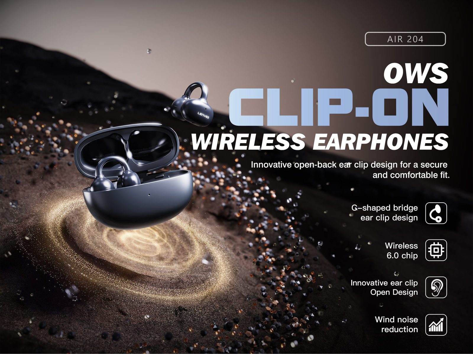Lenyes AIR 204 OWS Clip-On Open-Ear vista 4
