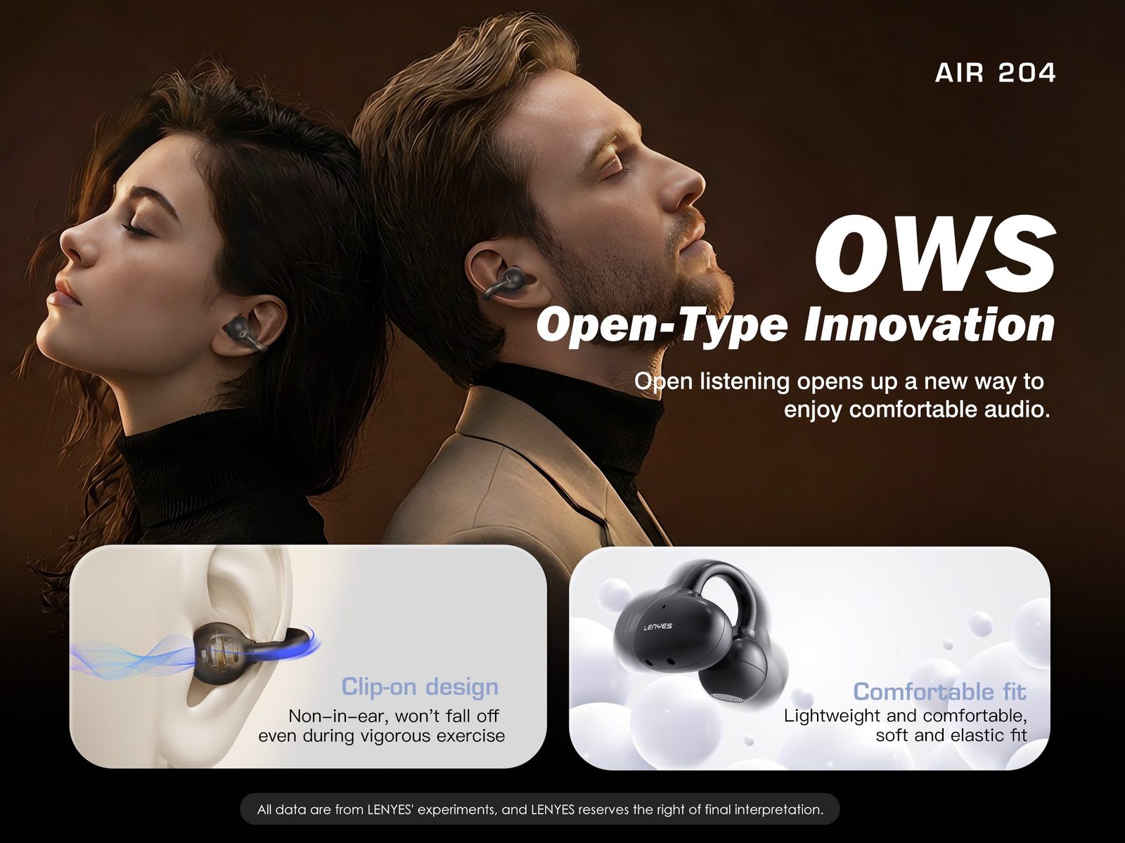 Lenyes AIR 204 OWS Clip-On Open-Ear vista 6