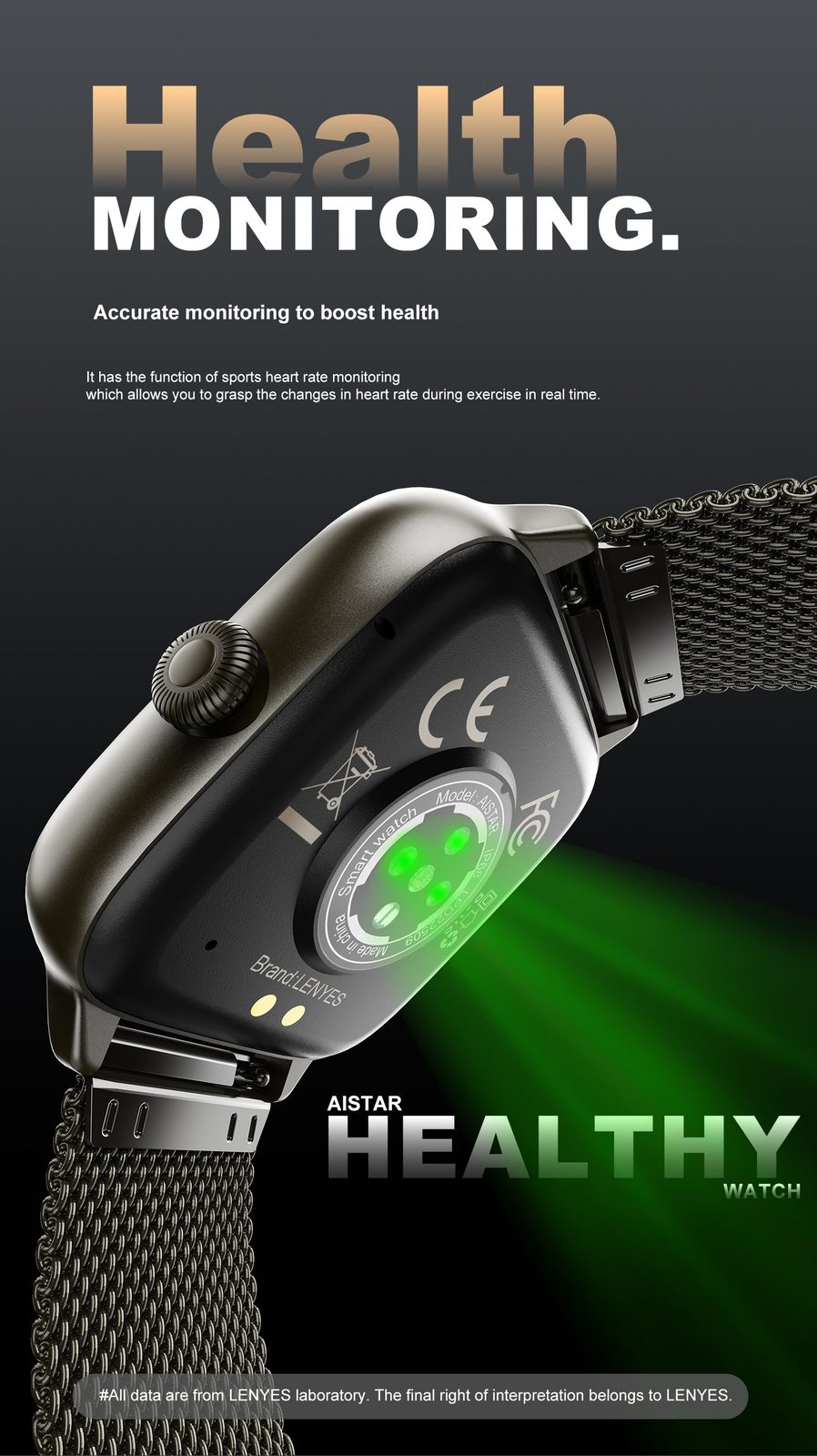Lenyes AISTAR Smartwatch con Asistente de IA vista 6