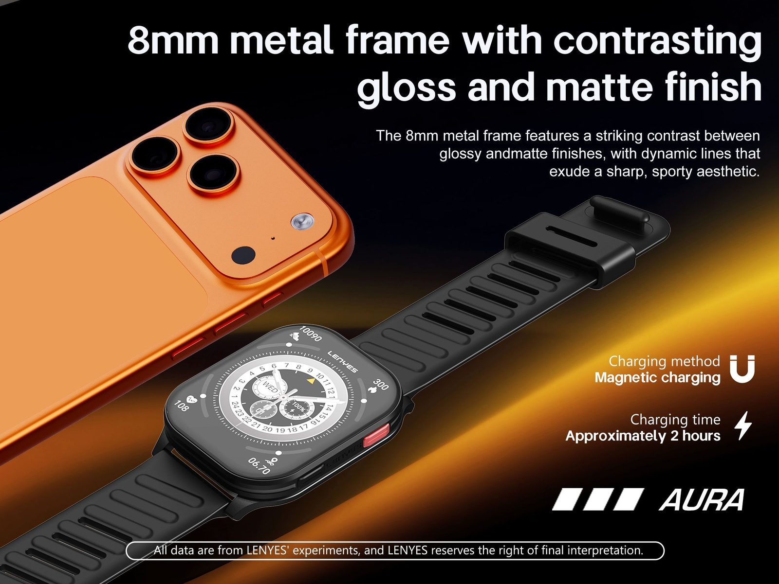 Lenyes AURA Smartwatch Elegante vista 5