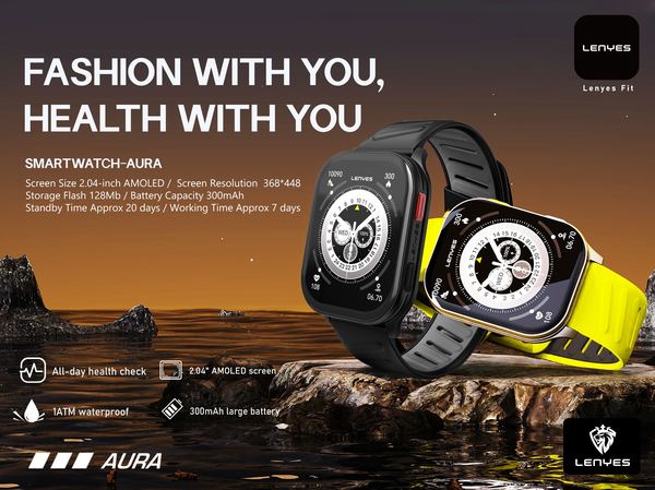 Lenyes AURA Smartwatch Elegante
