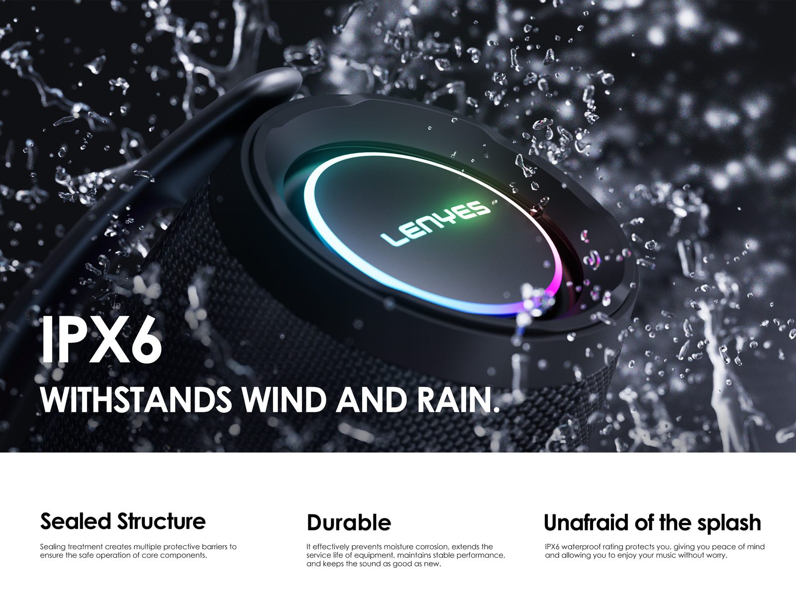 Lenyes BOOST X Altavoz Bluetooth Compacto vista 3