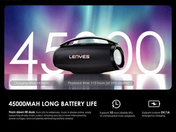 Lenyes BOOST X Altavoz Bluetooth Compacto