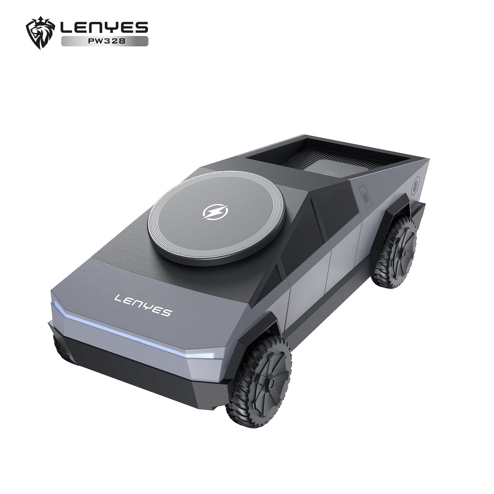 Cargador Inalámbrico Lenyes PW328 3en1 vista 1