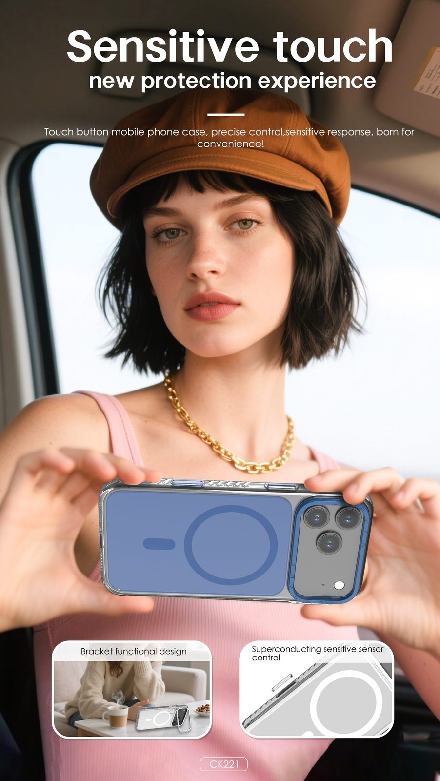 Funda Lenyes Vanta Guard para iPhone CK221 vista 3