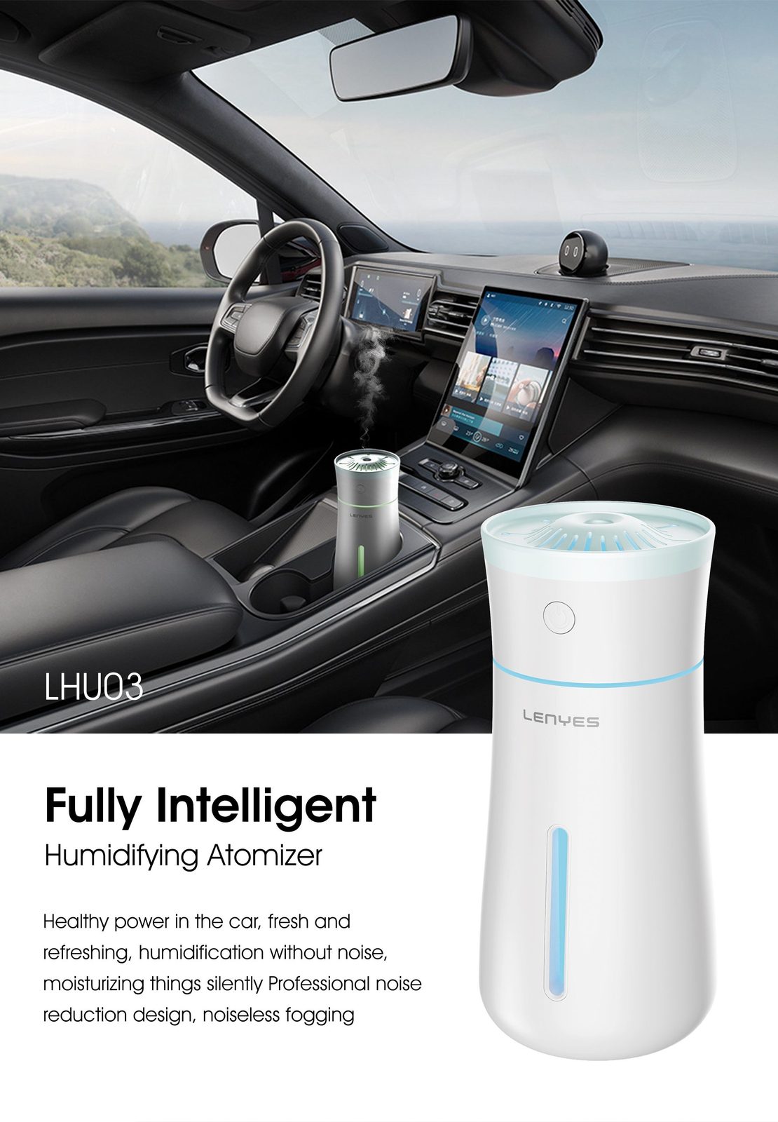 Humidificador Portátil Lenyes LHU03 Vase vista 6