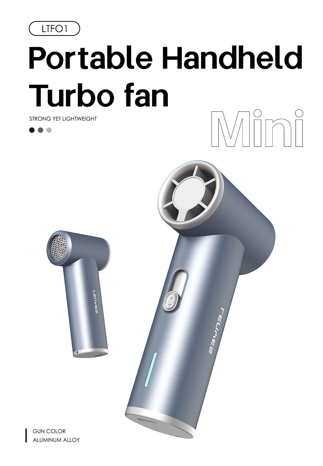 Mini Ventilador Turbo Lenyes LTF01 vista 1