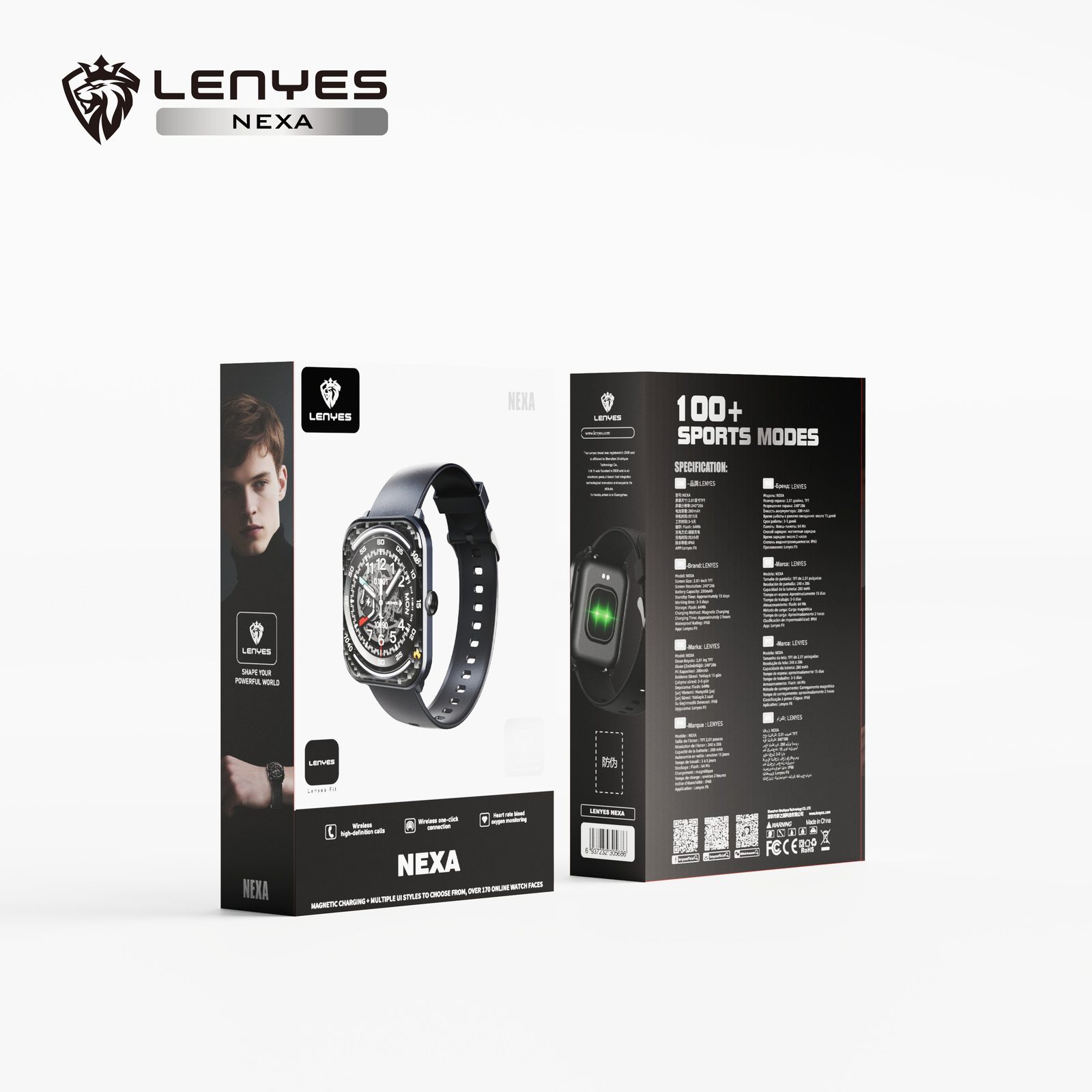 Lenyes NEXA Smartwatch Presión y Estrés vista 1