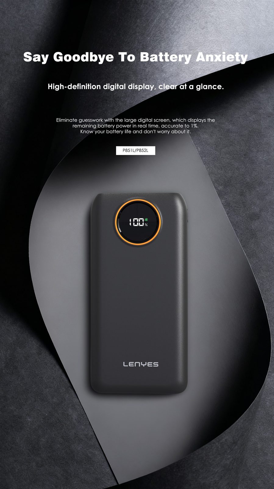 Powerbank Lenyes P851L 10.000mAh vista 5