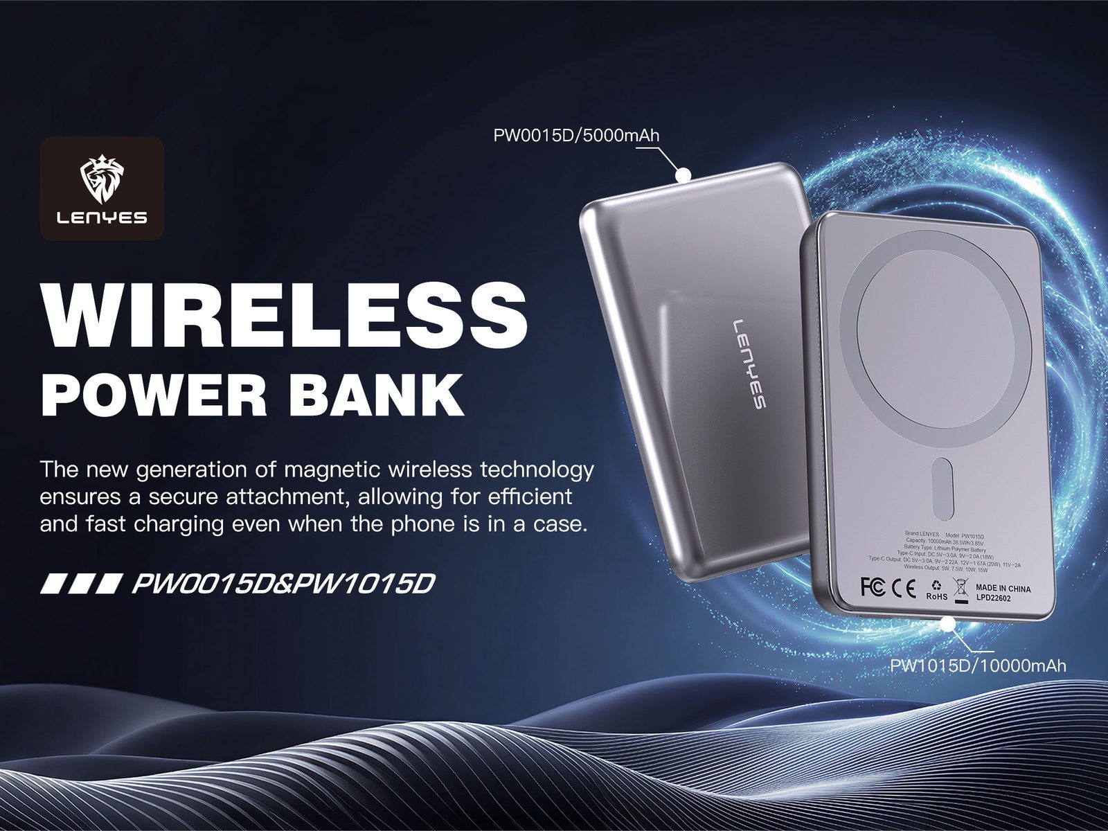 Powerbank Lenyes PW0015D Ultrafino vista 4