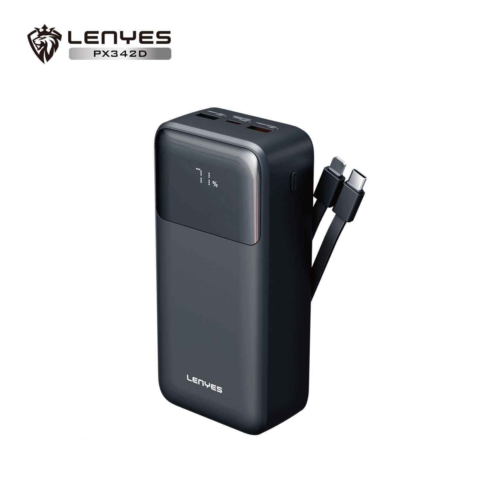 Powerbank Lenyes PX342D 30.000mAh vista 1