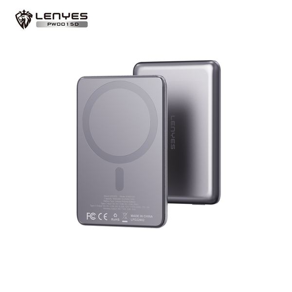 Powerbank Magnético Lenyes PW038D Ultrafino 5.000mAh