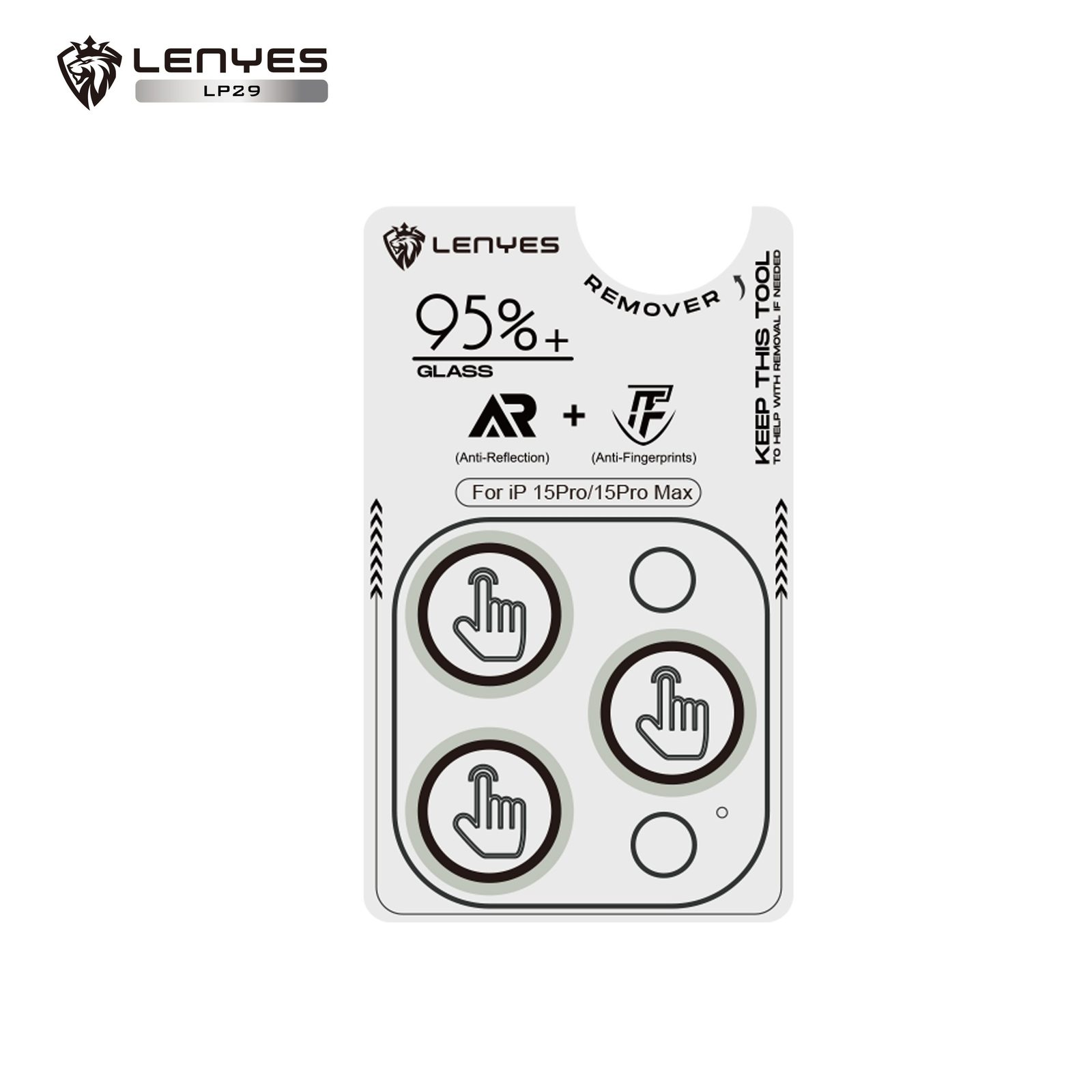 Protector de Cristal Templado Lenyes LP29 Kit Completo vista 5