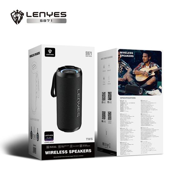 Lenyes S871 Altavoz Alta Fidelidad IPX6 TWS