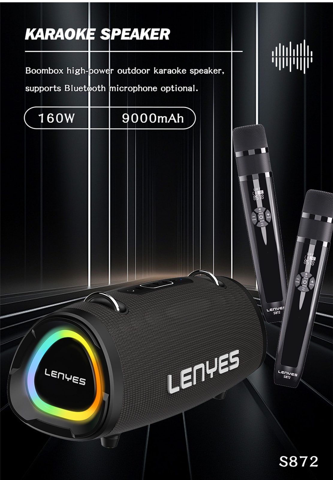 Lenyes S872 Altavoz Portátil IPX6 TWS Compacto vista 5