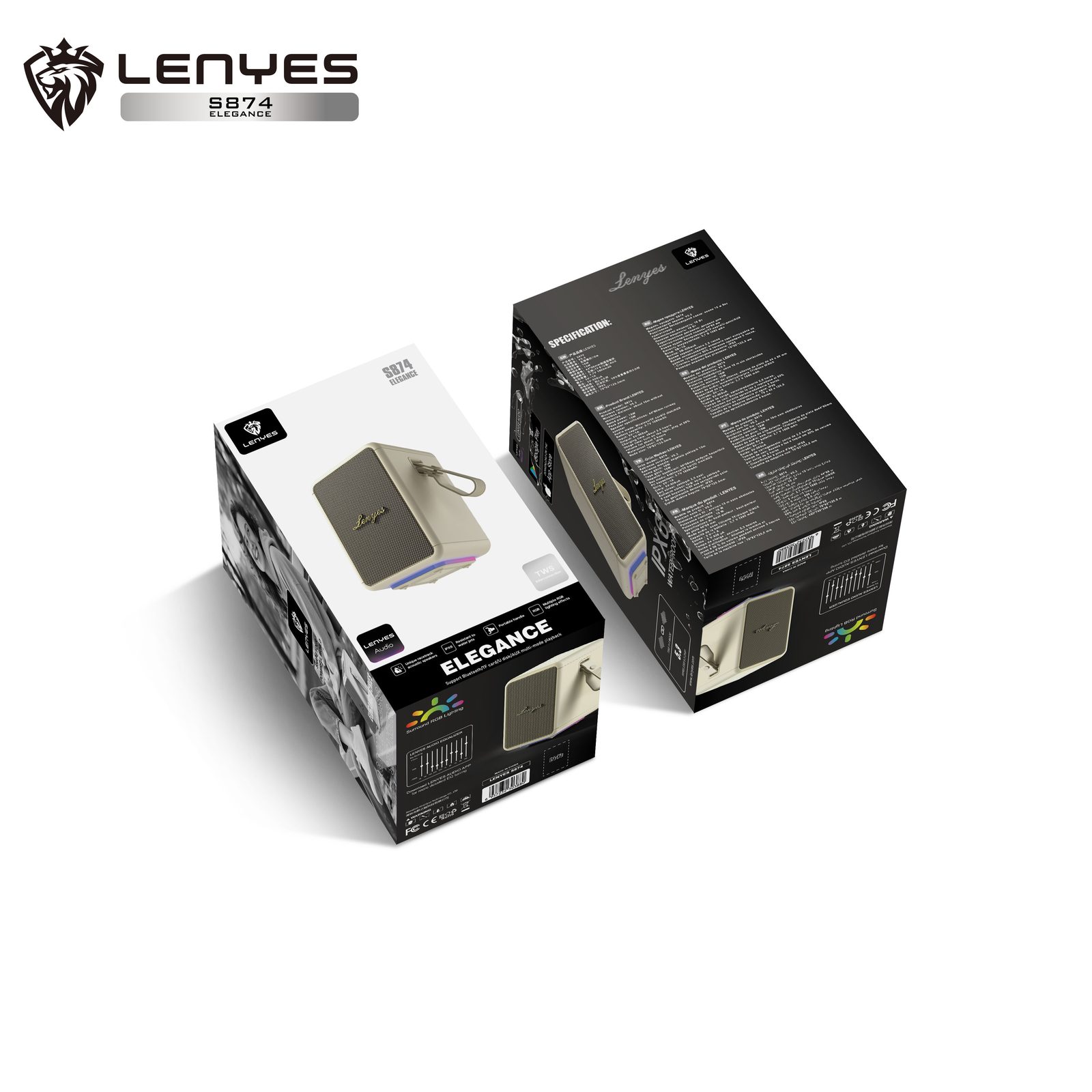 Lenyes S874 Altavoz Alta Fidelidad Premium IPX6 vista 6
