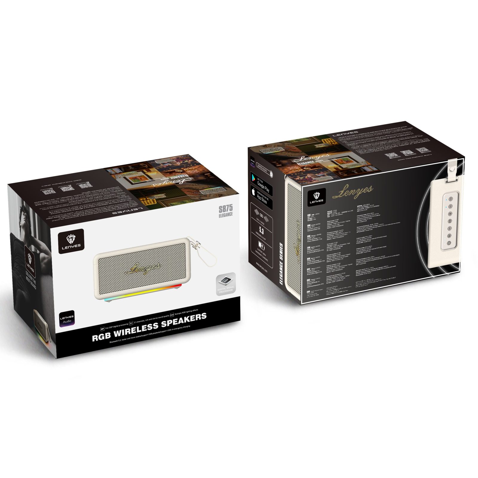 Lenyes S875 Altavoz Inalámbrico Potente IPX6 TWS vista 4