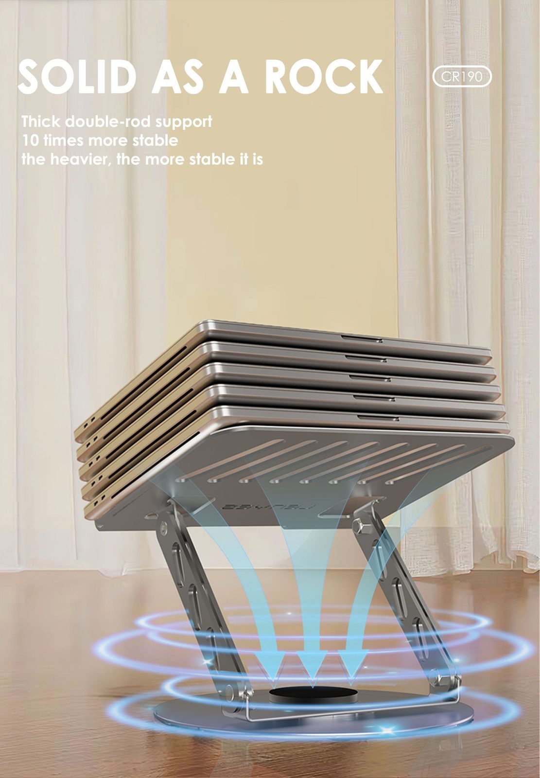 Soporte de Tablet Lenyes CR190 Plegable 10-17.3" vista 6
