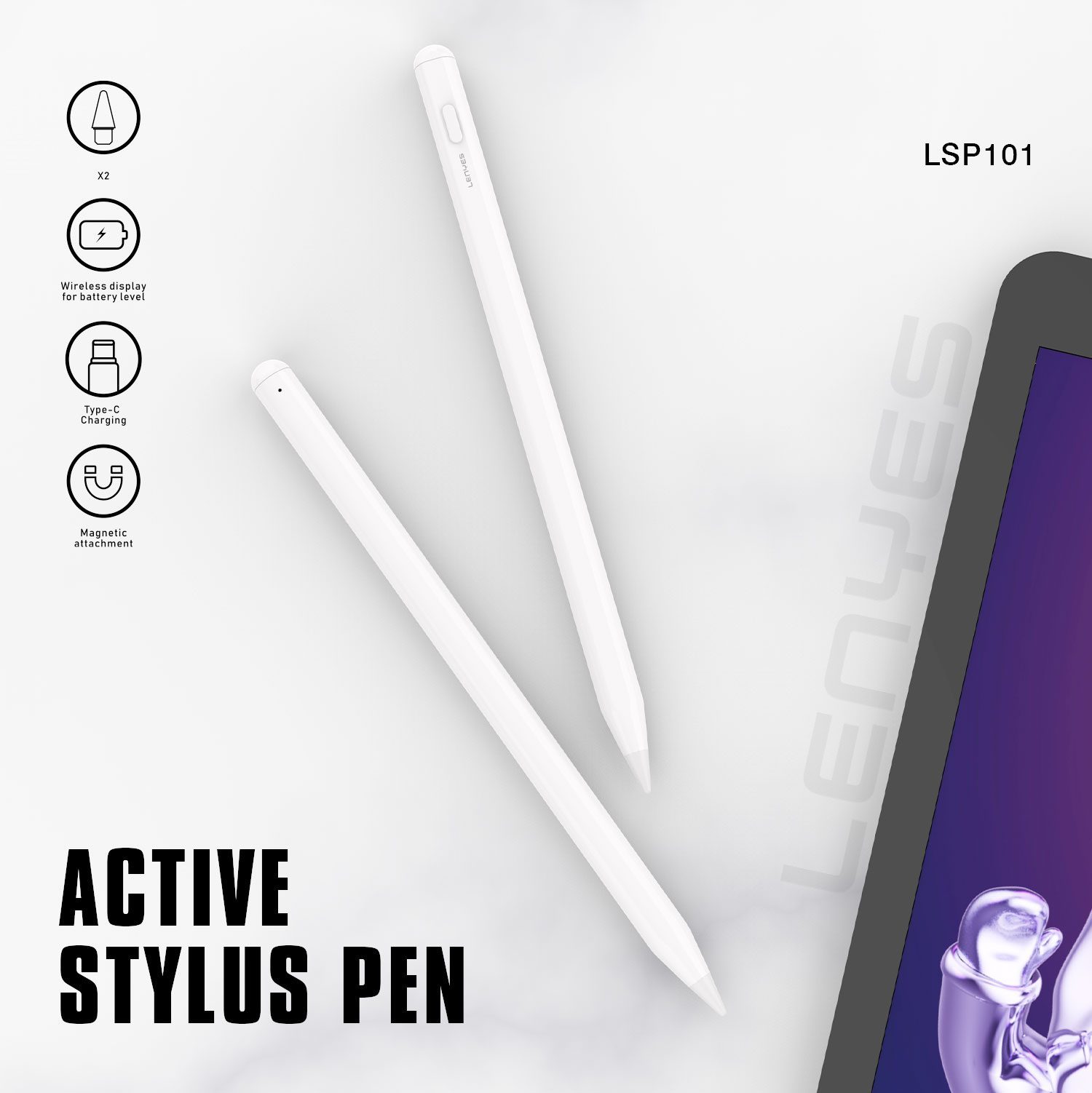 Stylus Pen Lenyes LSP101 Pro Activo con Rechazo de Palma vista 4