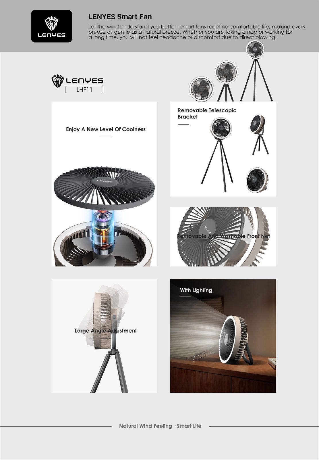 Ventilador Multifunción de Camping Lenyes LHF11 vista 3