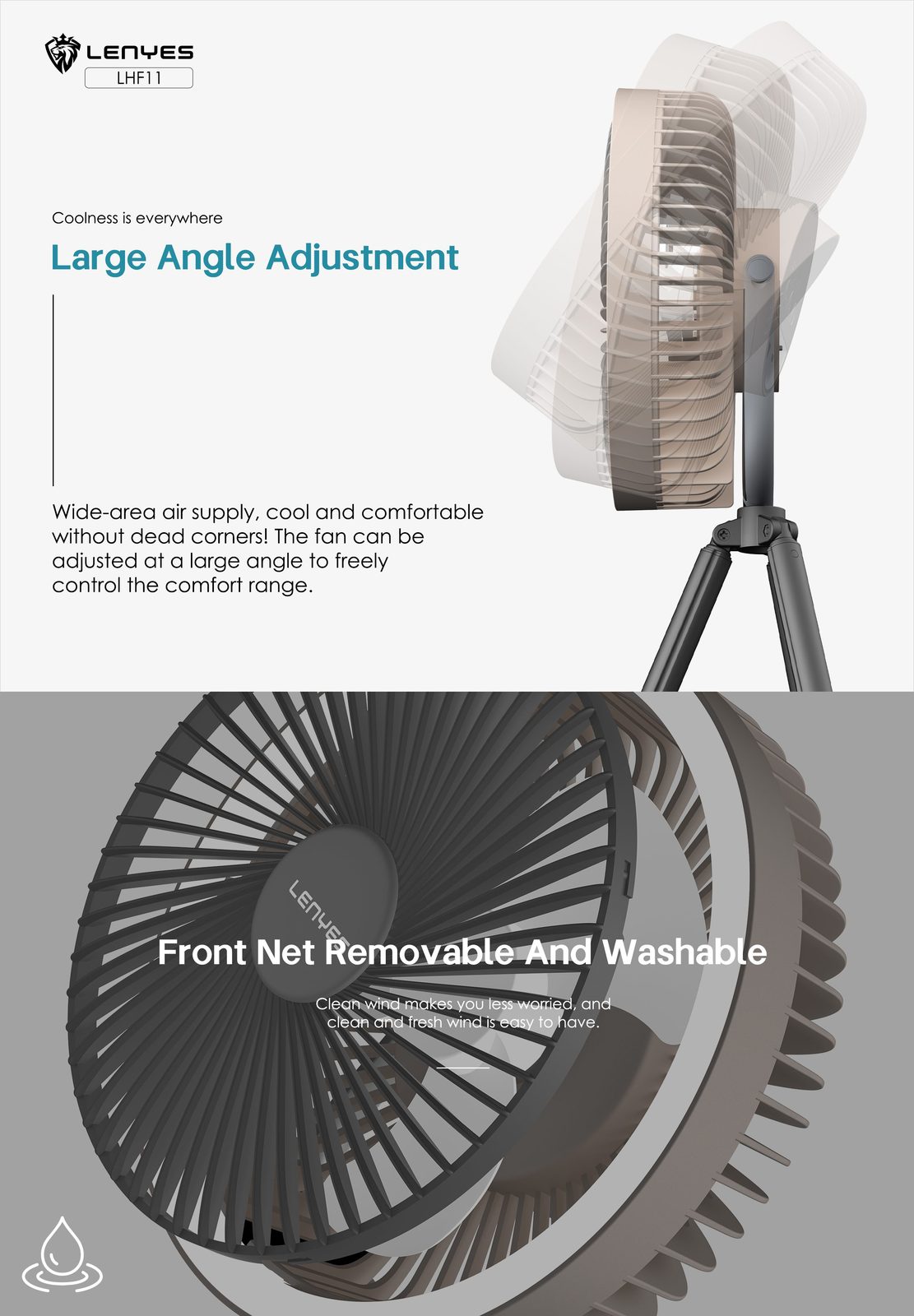 Ventilador Multifunción de Camping Lenyes LHF11 vista 6
